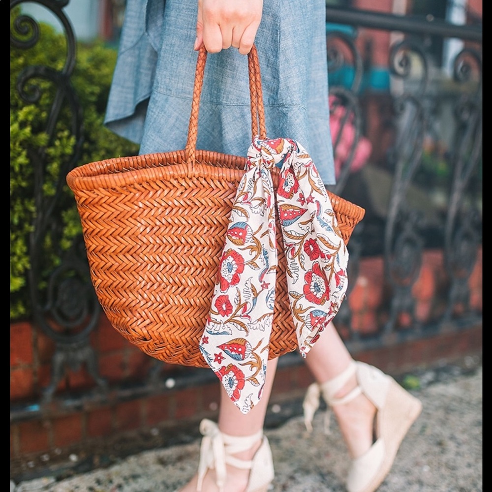 Sezane Cotton Floral Scarf [new]